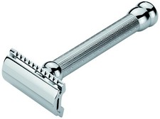 Élégant Rasoir de Sécurité 47 Messing-Griff Long Fermé Peigne Merkur Solingen