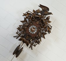 magnifique tasse à goût E. horloge coucou horloge murale pendule 2 poids anné...