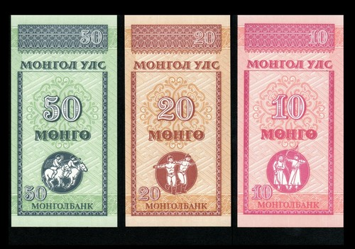 Mongolie série billets 10 - 3,