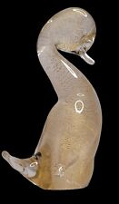 MURANO GLASS archimede seguso figurine canard verre OR feuille d'or H ~14cm