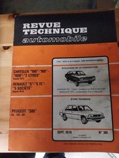 revue technique Peugeot 305 1.3 1.5 GL GR SR Rta édition 1978 peugeot 305 