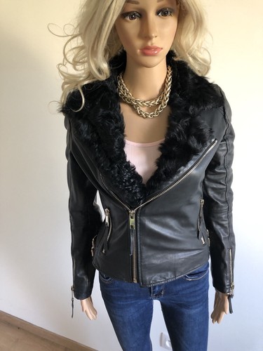 Veste simili cuir avec - veste,