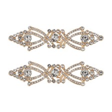  Lot de 2 fermoirs de cape vintage avec strass pour femme, idéal pour les pulls,