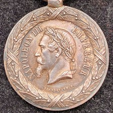 Médaille de l'Expédition du Mexique Graveur Sacristain