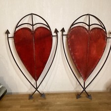 Deux Appliques Modernes Originales ethnique Métal Parchemin A Electrifier