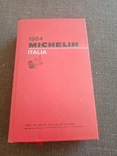 rare GUIDE MICHELIN rouge italie italia 1984-pneu michelin- port gratuit