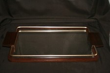 Plateau miroir ancien sur bois