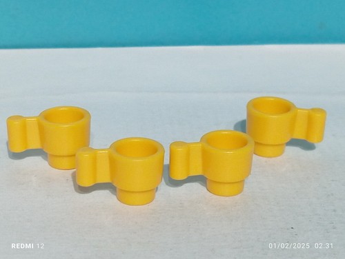 Playmobil tasses orange - x4,