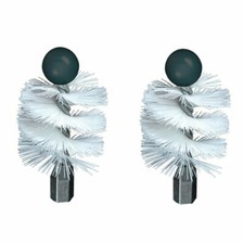 LOT DE 2 - Brosse Hérisson de Ramonage Nylon 80 mm pour poêle Pellet