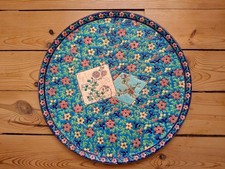 Grand plateau en émaux de