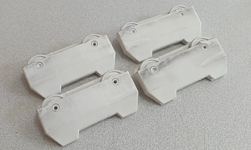 Roulettes plastique panier - 4x,