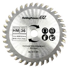 1x Lame pour Batterie Scie Circulaire Lidl Parkside Phksa 12 A2 B3/85mm X 15 MM