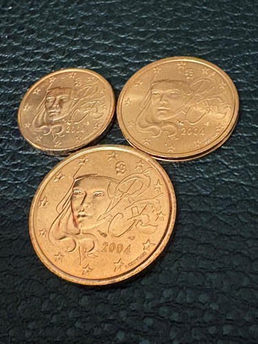 Pièces 5 centimes - 1-2-5,