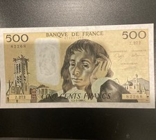 billet 500 francs pascal neuf très craquant