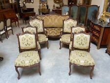 Salon style Régence noyer 1900