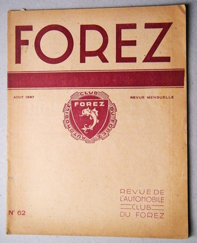 Aout 1937 automobile club du - automobile,