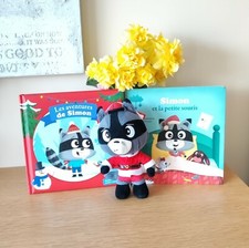 2 Livres Simon le raton laveur + la peluche - Auzou