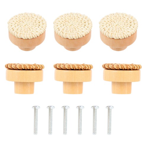 Boutons commode en rotin - boutons, de