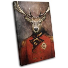 Stag Deer Old Vintage Painting