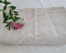 ANCIEN DRAP EN CHANVRE EPAIS