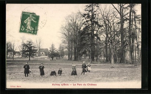 Cpa aulnay sous bois parc - le,