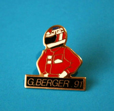 Pin's lapel pin pins F1 FORMULE 1 G. BERGER 91 en combinaison FERRARI MARLBORO