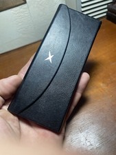 Étui CUIR Trousse Miroir de Sac MAUBOUSSIN 18 X 6,8 Cm