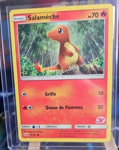 Carte pokémon salamèche - pokémon,