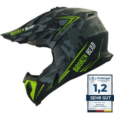 Casque Crosshelm État Brisé Squadron Rebelution Camouflage Gris-Vert