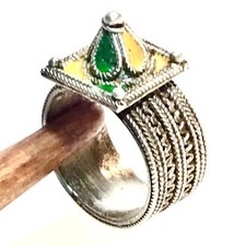 bague  Argent Emaillé KABYLE