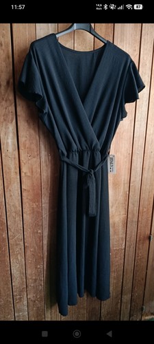 Robe longue noire taille