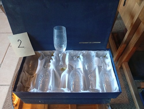 Flûtes champagne cristal - 6,