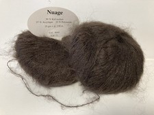 lot de 10 pelotes de laine kid mohair/ Marron 9040/ Fabriqué en Italie