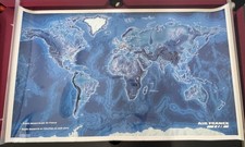 Grande Affiche Poster AIR FRANCE Carte Du Monde 1999
