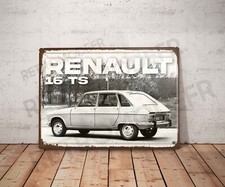 Plaque métal vintage renault 16TS Enseigne Garage Décoration 16 TS Déco atelier