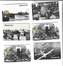 CARTES TELEPHONIQUES X 6   06/94 50 e ANNIVERSAIRE DEBARQUEMENT 1944/1994