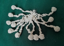 PASSEMENTERIE LOT DE 12 POMPONS BOULE FIL DE LIN : DECORATION COUSSINS -RIDEAUX