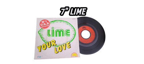 Disque tours vinyle lime - 45,