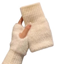 Gants Sans Doigts Femme Hiver
