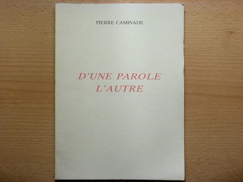 Une parole autre pierre - parole,