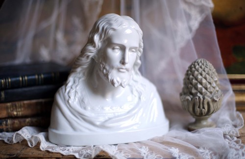Antique bust jesus - antique,