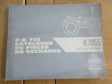 CATALOGUE PIECES RECHANGE PR 725 TRACTEUR RENAULT R 7055 PERKINS 1ere edition