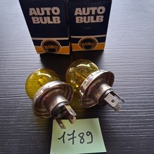 2 AMPOULES/LAMPES  . 6 Volts 45/40 W . CODE EUROPEEN(Jaune.sans lucarne /neuves)