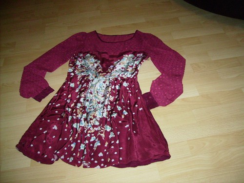 Robe manches mousseline - robe,