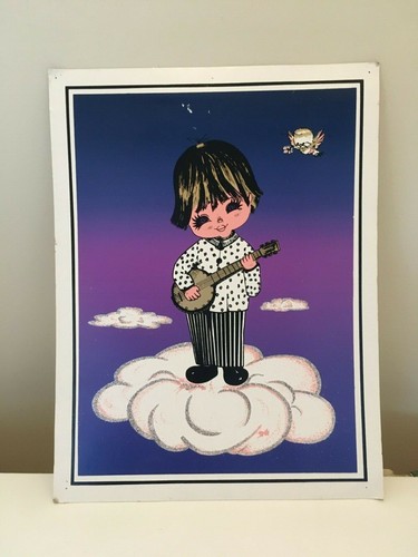 Affiche dessin joueur guitare - affiche,