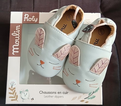 Chaussons cuir moulin roty - cuir,