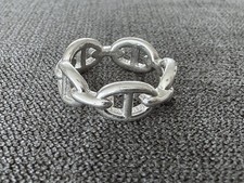 Bague HERMES neuve en argent -