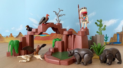 Playmobil diorama indiens - playmobil,