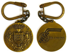 Porte-clés, Key ring - AIR AFRIQUE - REPUBLIQUE DU GABON - COMPAGNIE AERIENNE -