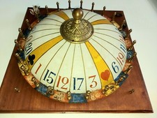 Antique fête Foraine roulette Napoléon III foire XIX em loterie jeu de comptoir